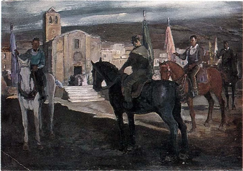 Cavalieri con bandiere - Istituto Superiore Regionale Etnologico 1